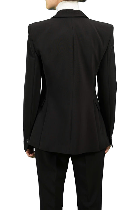 BCBGMAXAZRIA TECHNO STRETCH JACKET WITH 2 SLITS