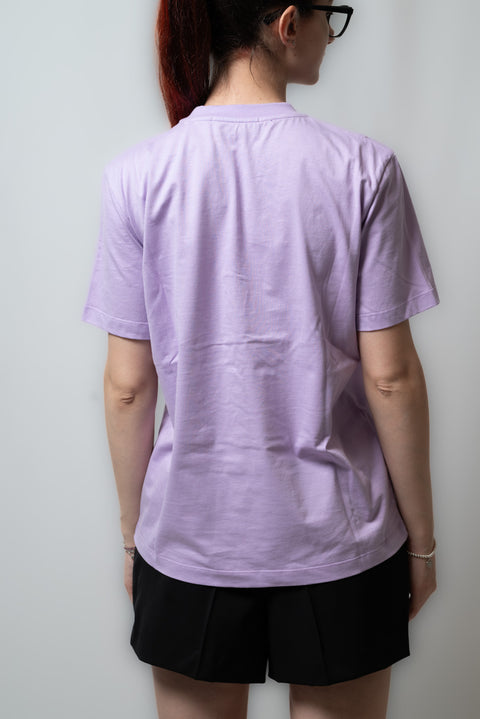 MSGM T-SHIRT JERSEY STAMPA LOGO