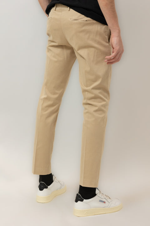 PT TORINO PANTALONE 1 PINCES SATIN STRETCH