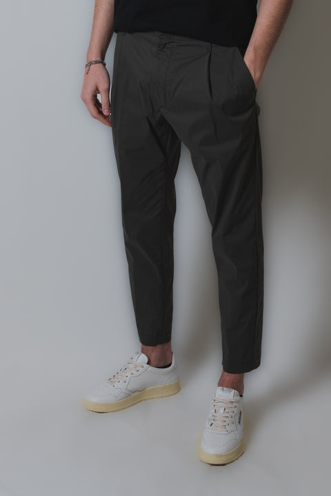 DONDUP BEN PANTALONE POPELINE FRESH LIGHT STRETCH FONDO 18 cm.