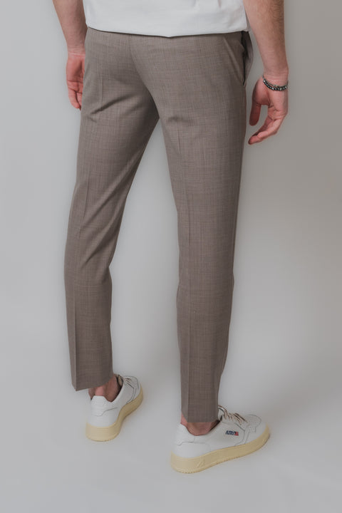 PT TORINO DIECI PANTALONE IN LANA STRETCH VENTRE PIATTO FONDO 17 cm.