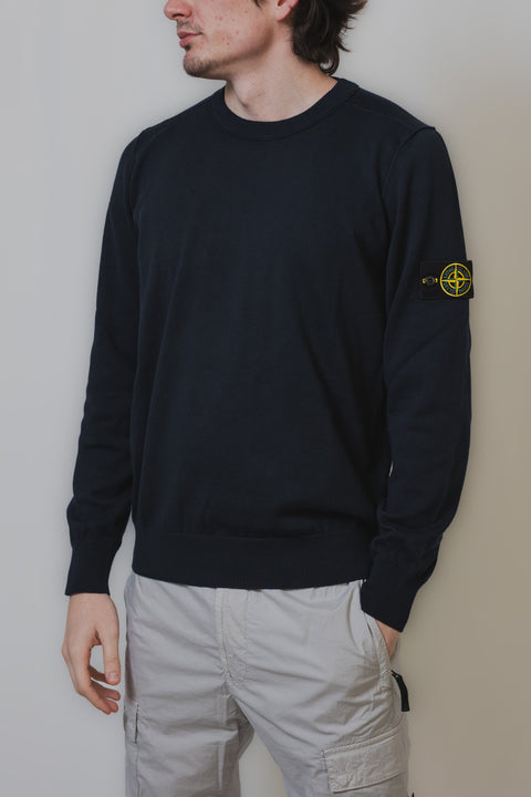 STONE ISLAND MAGLIA GIROCOLLO REALIZZATA NEL CLASSICO COTONE FINEZZA 14 VESTIBILITA  REGULAR