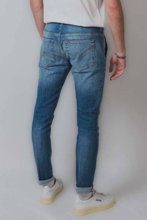 DONDUP KONOR JEANS REALIZZATO NEL TESSUTO DENIM STRETCH TASCA A FILO