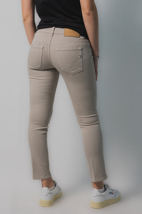 DONDUP ROSE JEANS REALIZZATO NEL TESSUTO DONDUP BULL STRETCH VITA MEDIA