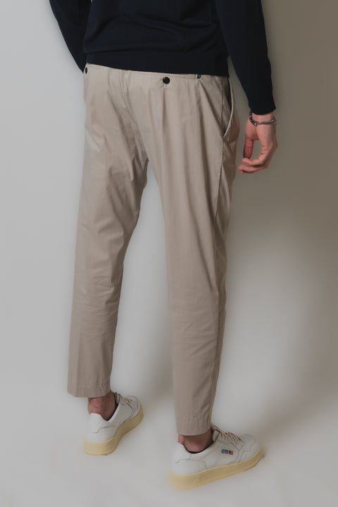 DONDUP BEN PANTALONE POPELINE FRESH LIGHT STRETCH FONDO 18 cm.