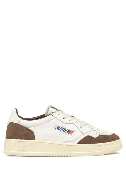 AUTRY SNEAKER BICOLR PELLE E SUEDE TAB LOGO