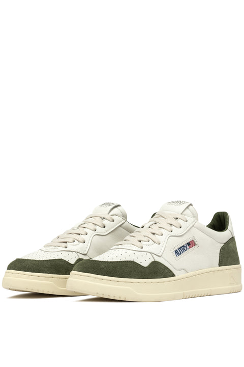 AUTRY SNEAKER BICOLR PELLE E SUEDE TAB LOGO