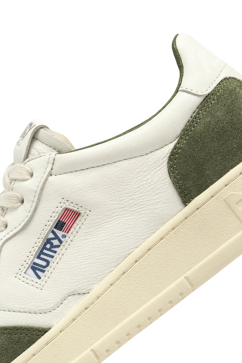 AUTRY SNEAKER BICOLR PELLE E SUEDE TAB LOGO