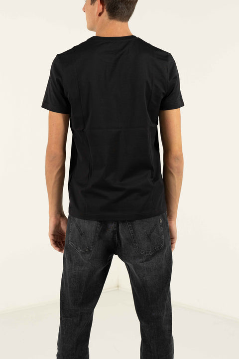 DONDUP T-SHIRT JERSEY LOGO METALLO