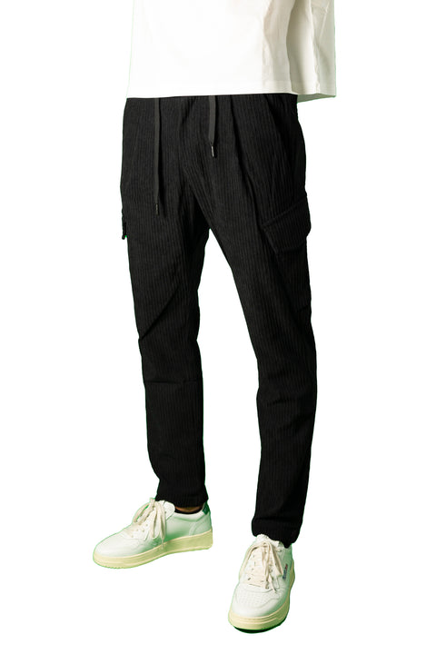 HERNO VELVET CARGO PANTS